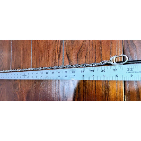 Vintage St Labre Indians Twisting Silver-Tone Chain 31.75 Inch Necklace! - Picture 8 of 9